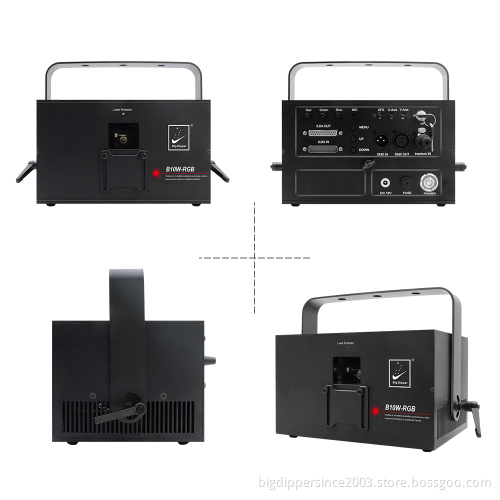 10W RGB Full Color Animation Laser projector professional stage lighting